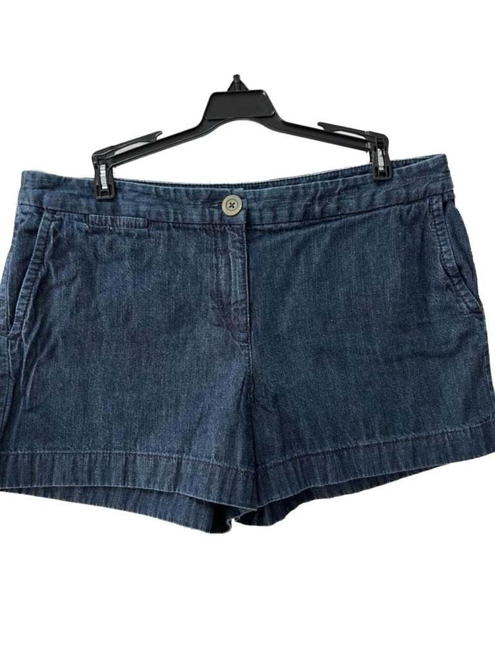 Ann Taylor Loft Women's Dark Wash 100% Cotton Denim Shorts Sz 10